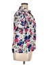 Yves St. Clair 100% Polyester Floral Ivory Short Sleeve Blouse Size 14 - photo 4