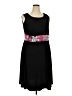 Perceptions Graphic Black Cocktail Dress Size 20W - photo 1