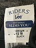 Riders by Lee Black Khakis Size 12m - photo 6