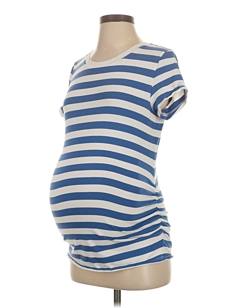 Pre-owned Old Navy - Maternity Short Sleeve T-shirt In Blue