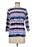 Ruby Rd. Blue 3/4 Sleeve Top Size M - photo 1