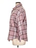 No Comment Plaid Pink Long Sleeve Blouse Size 1X - photo 5