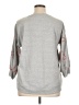 Love and Lace Hearts Gray Pullover Sweater Size XL - photo 2