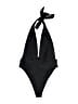 Superdown Solid Black One Piece Swimsuit Size XS - photo 1