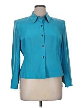 Kasper A.S.L. Long Sleeve Silk Top