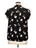Buffalo by David Bitton Floral Black Short Sleeve Blouse Size XL - photo 2