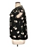 Buffalo by David Bitton Floral Black Short Sleeve Blouse Size XL - photo 5