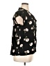 Buffalo by David Bitton Floral Black Short Sleeve Blouse Size XL - photo 4
