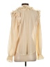 Blu Pepper Ivory Long Sleeve Blouse Size S - photo 2