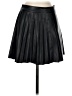 MNG 100% Polyester Solid Black Faux Leather Skirt Size S - photo 1