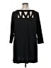 Joan Vass Black 3/4 Sleeve Top Size 1X - photo 2