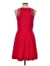 H&M Solid Red Casual Dress Size M - photo 2