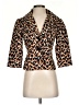 Trina Turk Animal Print Gold Tan Blazer Size 2 - photo 1