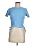 Zara Blue Short Sleeve Top Size M - photo 1