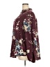 Torrid Floral Burgundy Long Sleeve Blouse Size 2X Plus (2) - photo 5