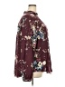 Torrid Floral Burgundy Long Sleeve Blouse Size 2X Plus (2) - photo 4