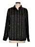 Nordstrom Rack 100% Polyester Stripes Black Long Sleeve Blouse Size L - photo 1
