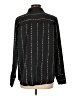 Nordstrom Rack 100% Polyester Stripes Black Long Sleeve Blouse Size L - photo 2