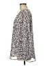 CAbi 100% Polyester Animal Print Silver Long Sleeve Blouse Size M - photo 5
