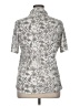 David Cline Paisley Silver Short Sleeve Blouse Size XL - photo 2