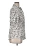 David Cline Paisley Silver Short Sleeve Blouse Size XL - photo 4