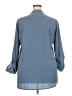 Timeson 100% Polyester Blue 3/4 Sleeve Blouse Size XXL - photo 2