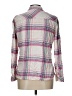 Gap 100% Rayon Plaid Pink Long Sleeve Button-Down Shirt Size L - photo 2