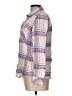 Gap 100% Rayon Plaid Pink Long Sleeve Button-Down Shirt Size L - photo 5