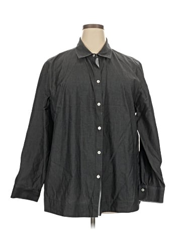 Foxcroft 3/4 Sleeve Button-Down Shirt (view 1)