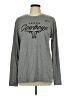 Nike 100% Polyester Gray Long Sleeve T-Shirt Size L - photo 1