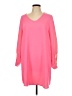 Jess Lea 100% Polyester Solid Pink Casual Dress Size L - photo 1