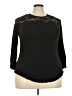 Rose Gal Black 3/4 Sleeve Top Size 3X - photo 1