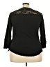 Rose Gal Black 3/4 Sleeve Top Size 3X - photo 2