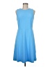 J. McLaughlin Solid Blue Casual Dress Size M - photo 1