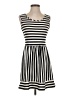 Bebop Stripes Black Casual Dress Size S - photo 1