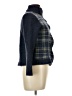 Eddie Bauer 100% Lambswool Plaid Blue Wool Coat Size L - photo 4