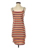 Shein Stripes Orange Casual Dress Size 4 - photo 1