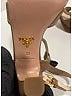 Prada 100% Leather Brown Tan Leather Platform Sandals Size EU 38 - photo 6