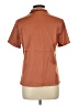 Flamingo 100% Polyester Brown Short Sleeve Blouse Size L - photo 2