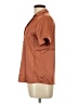 Flamingo 100% Polyester Brown Short Sleeve Blouse Size L - photo 5