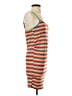 Shein Stripes Orange Casual Dress Size 4 - photo 4