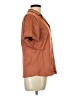 Flamingo 100% Polyester Brown Short Sleeve Blouse Size L - photo 4