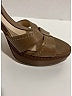 Prada 100% Leather Brown Tan Leather Platform Sandals Size EU 38 - photo 5
