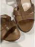 Prada 100% Leather Brown Tan Leather Platform Sandals Size EU 38 - photo 3