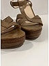 Prada 100% Leather Brown Tan Leather Platform Sandals Size EU 38 - photo 4