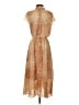 Worthington 100% Polyester Paisley Tan Casual Dress Size XS - photo 2