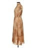 Worthington 100% Polyester Paisley Tan Casual Dress Size XS - photo 5