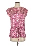 Aqua 100% Polyester Pink Short Sleeve Blouse Size S - photo 1