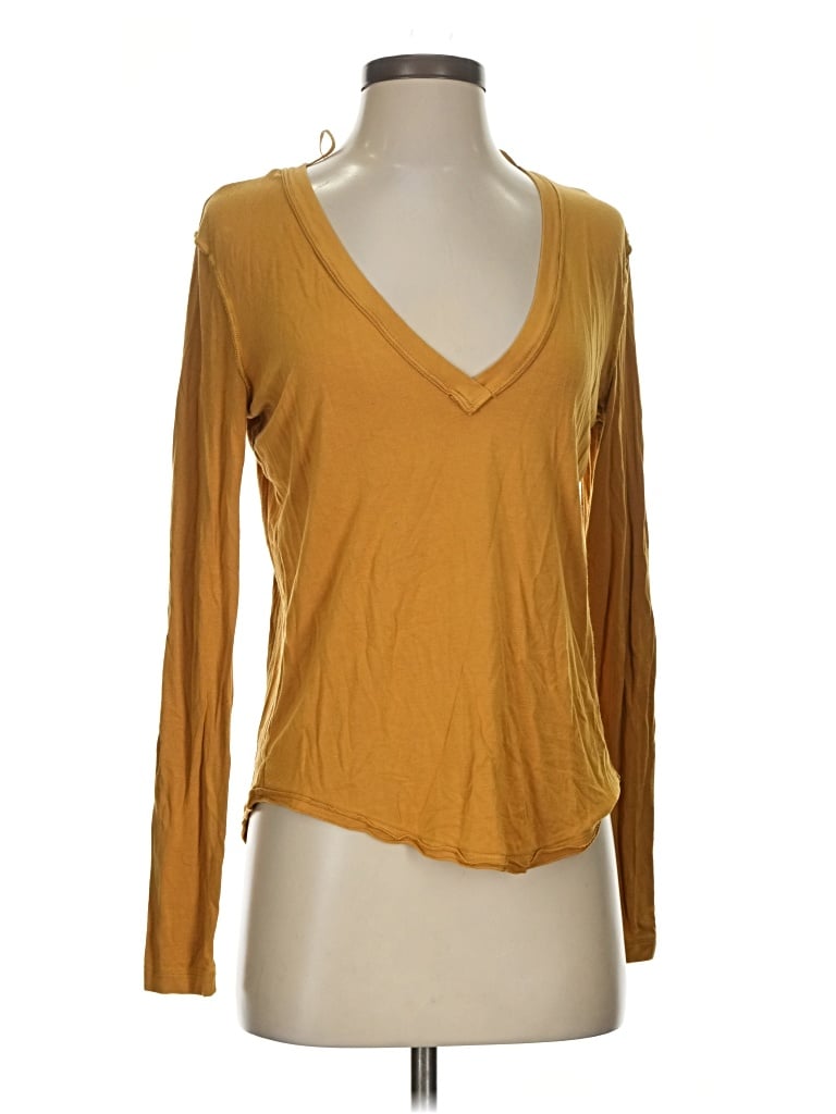Pre-owned We The Free Long Sleeve T-shirt In Gold