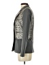 Elizabeth and James 100% Polyester Metallic Silver Blazer Size 0 - photo 5